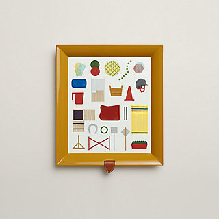 Atrium Saut Hermès tray, small model - Yellow | Hermès USA